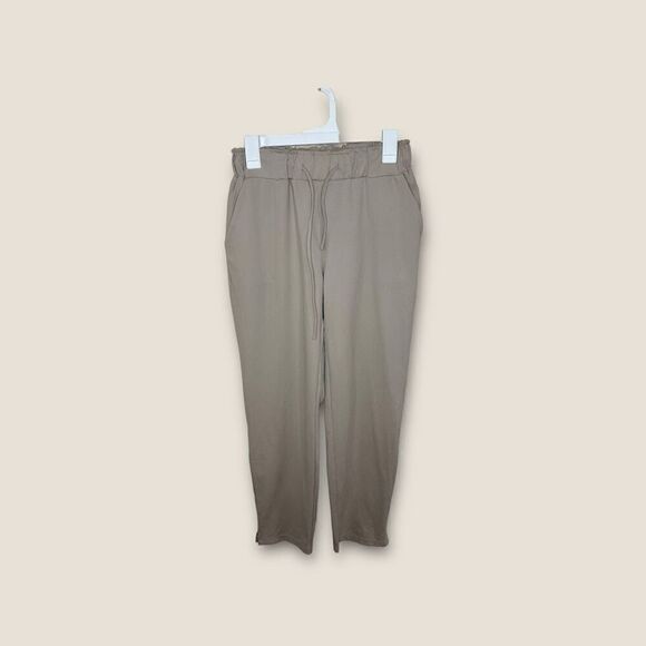 Joie Drawstring Pull On Tapered Pants Womens Size Small High Rise Beige - Picture 1 of 5